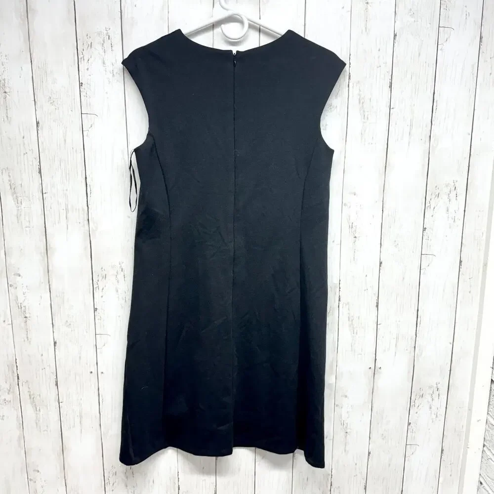 Michael‎ Kors Dress Women Sz S/P Sleeveless Mini Black A Line Round Neck